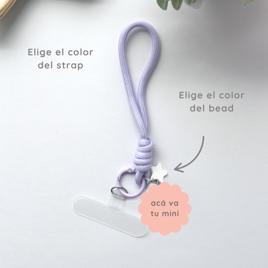 strap para celular de mini charms