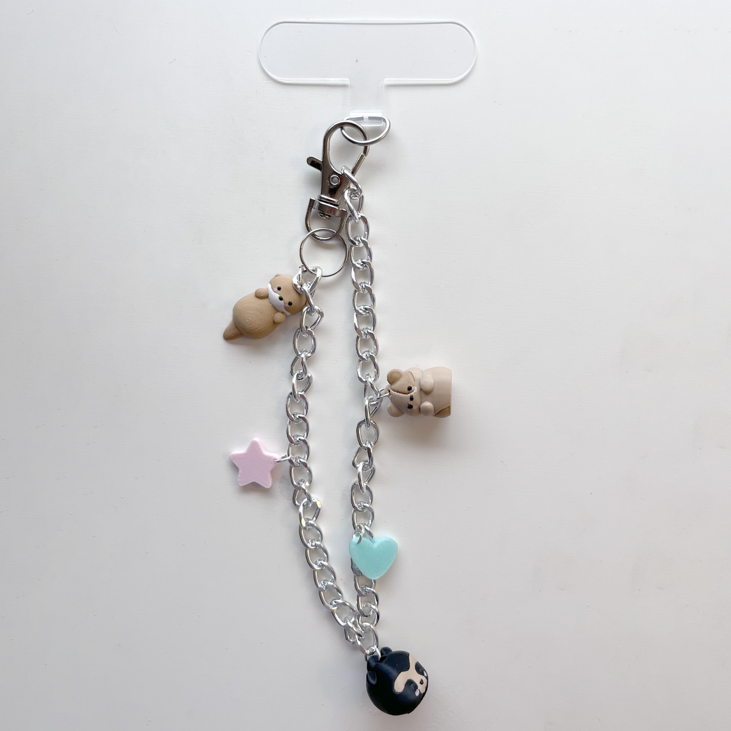 cadena para celular de mini charms