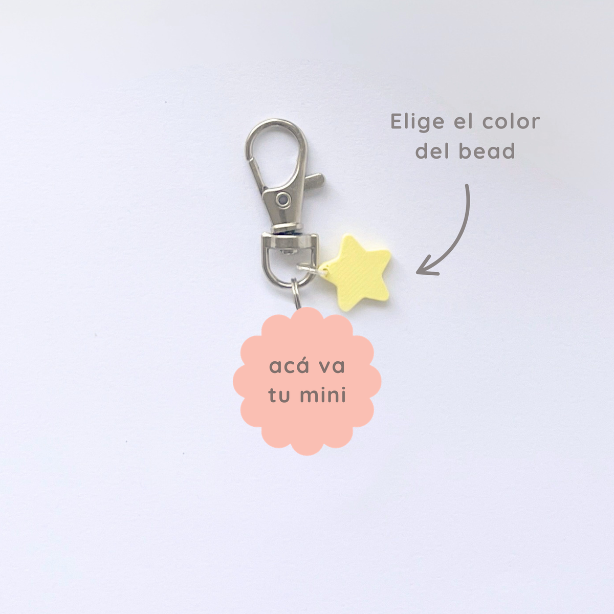 gancho para mini charms
