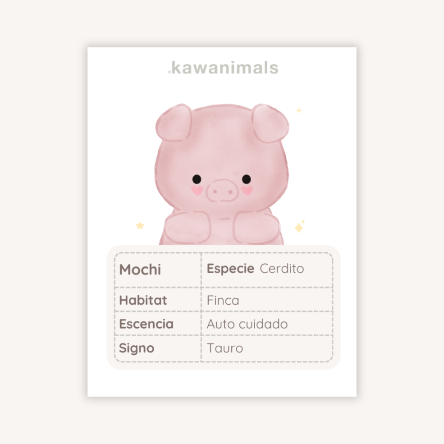 mascota mochi (cerdito)