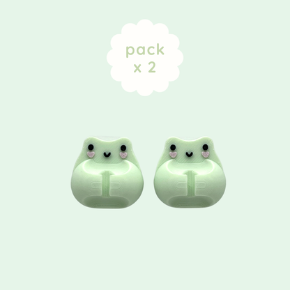 pack de 2 organizador de cables ranita