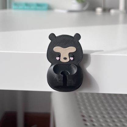 pack de 2 organizador de cables oso de anteojos