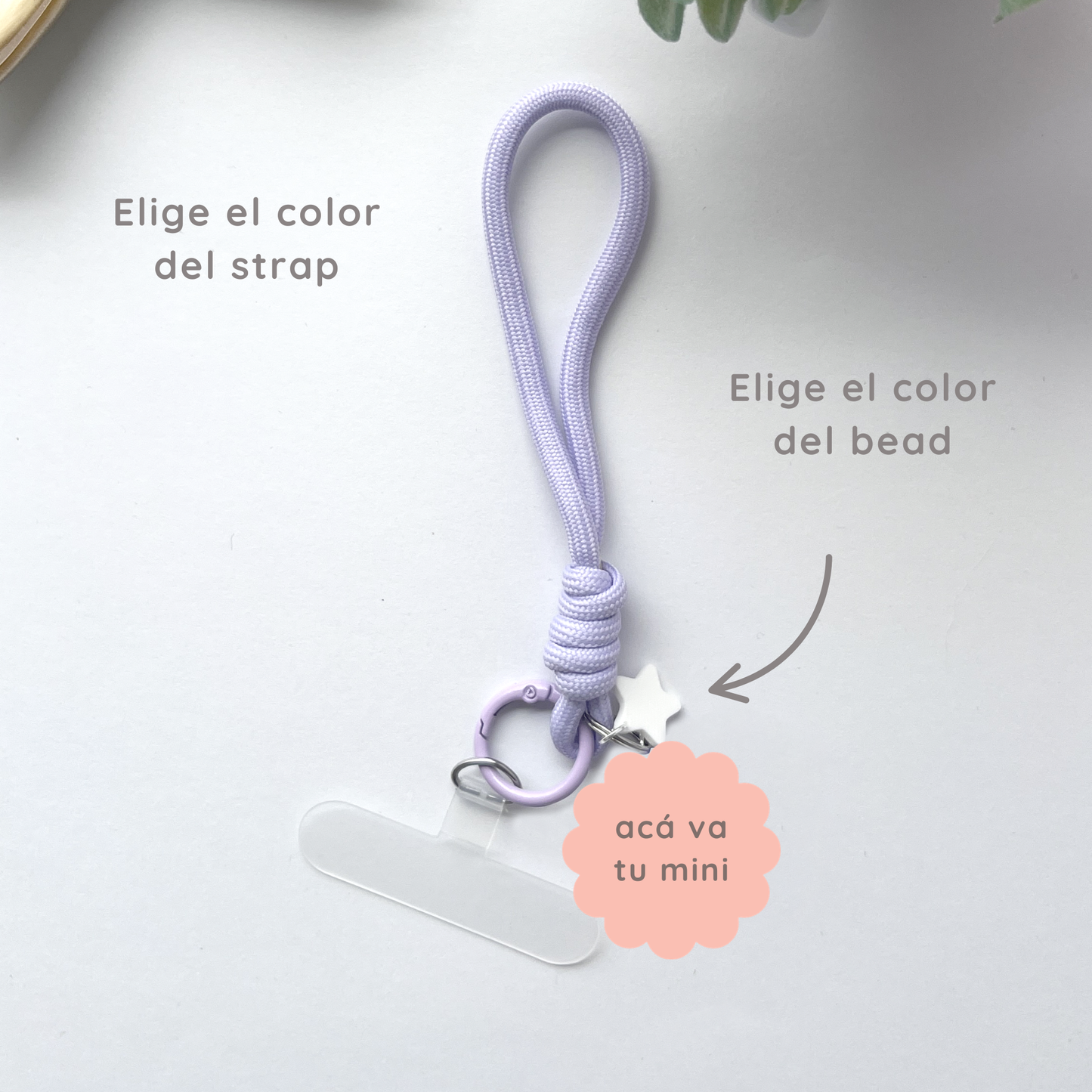 strap para celular de mini charms