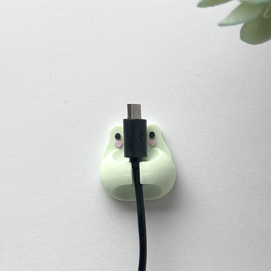 pack de 2 organizador de cables ranita