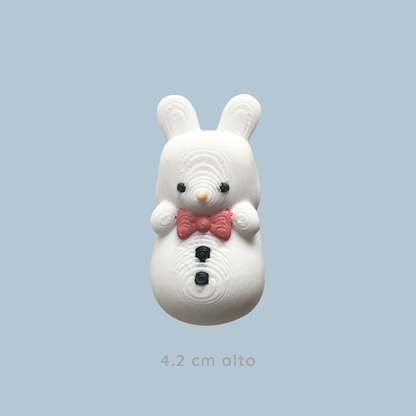 pin conejita de nieve