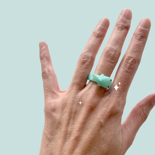 anillo tiburón ballena