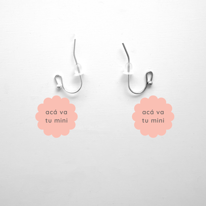 aretes para mini charms