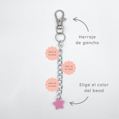 colgante largo para mini charms