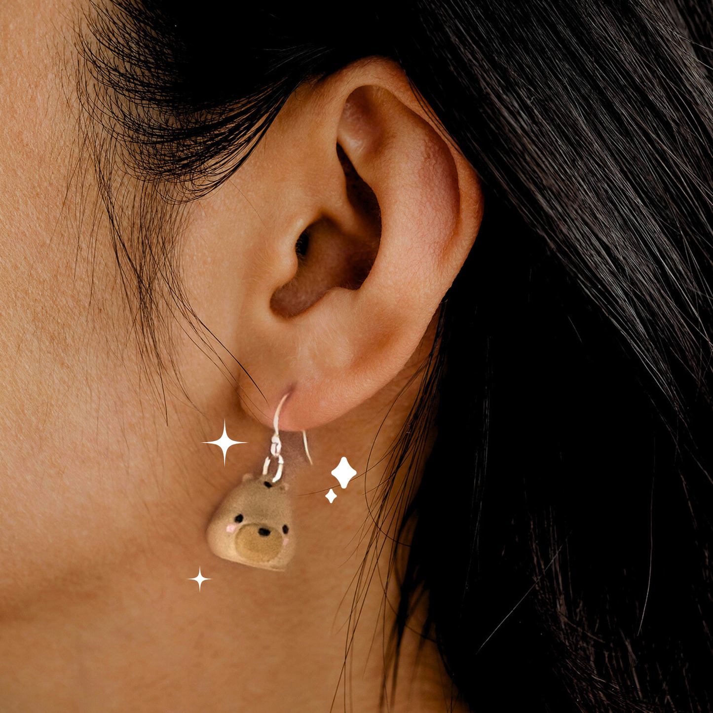 aretes para mini charms