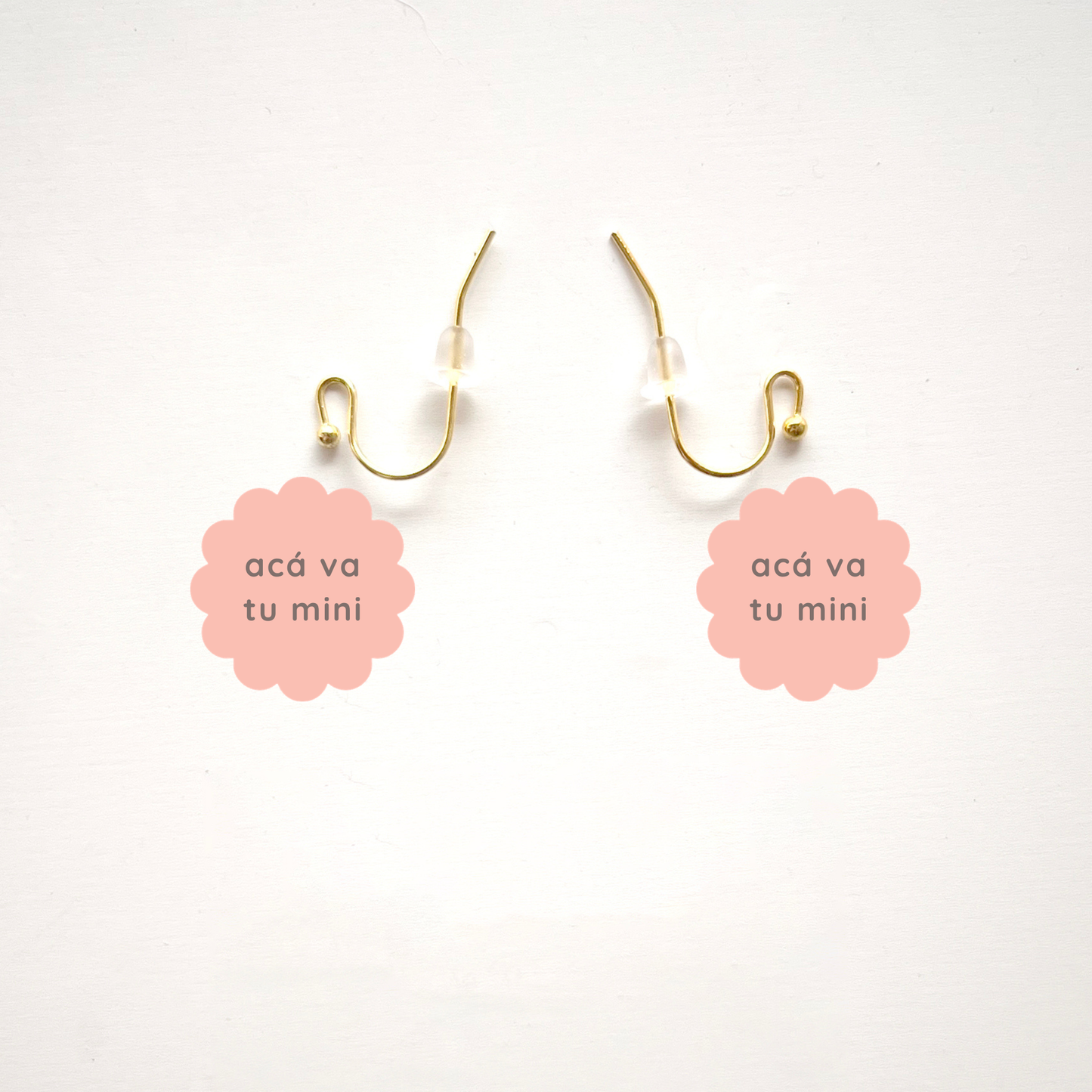 aretes para mini charms