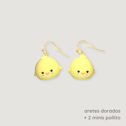 aretes para mini charms