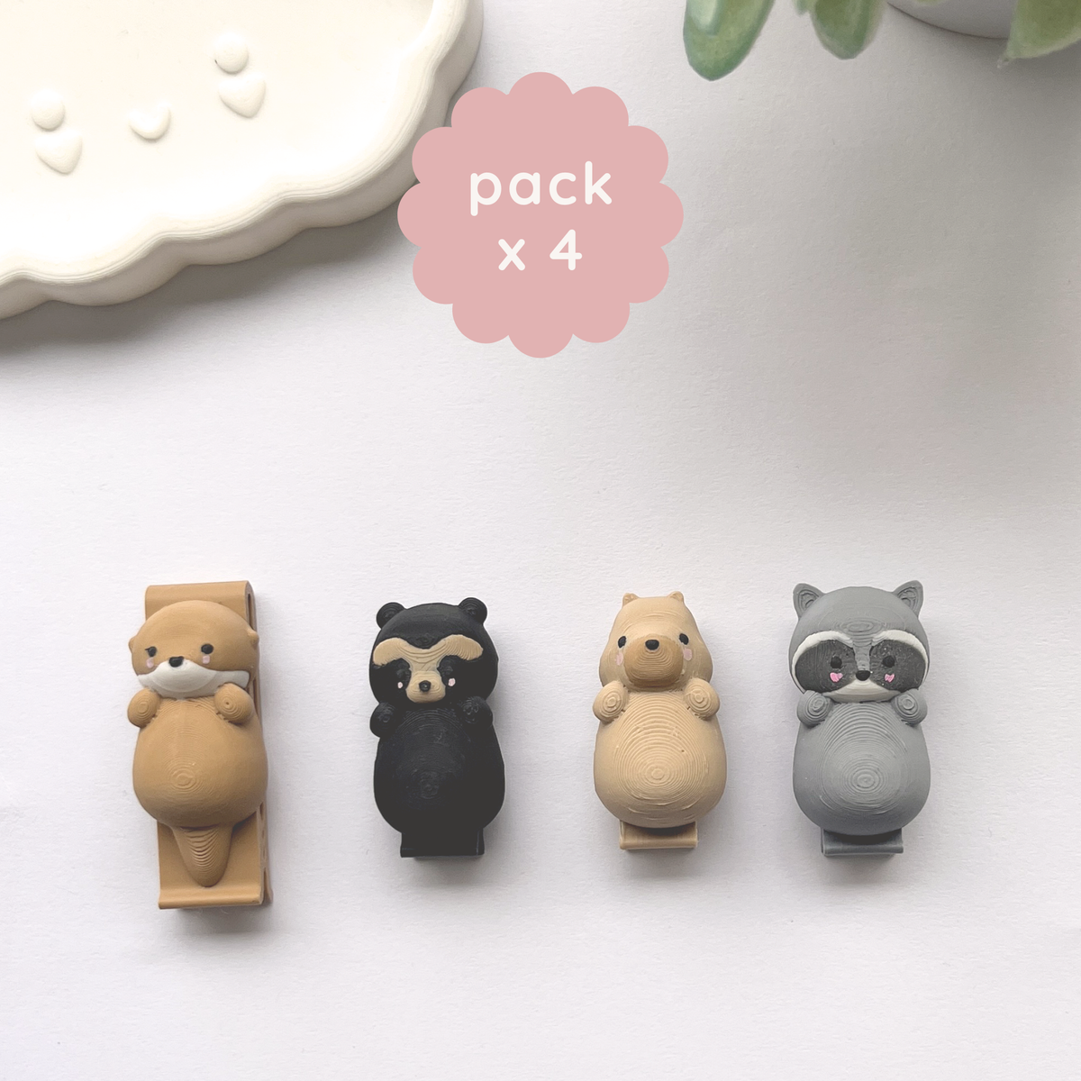 pack de 4 clips