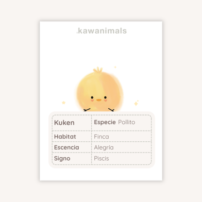 mascota kuken (pollito)