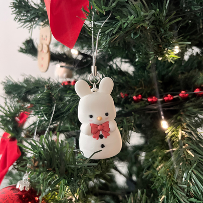 adorno conejita de nieve
