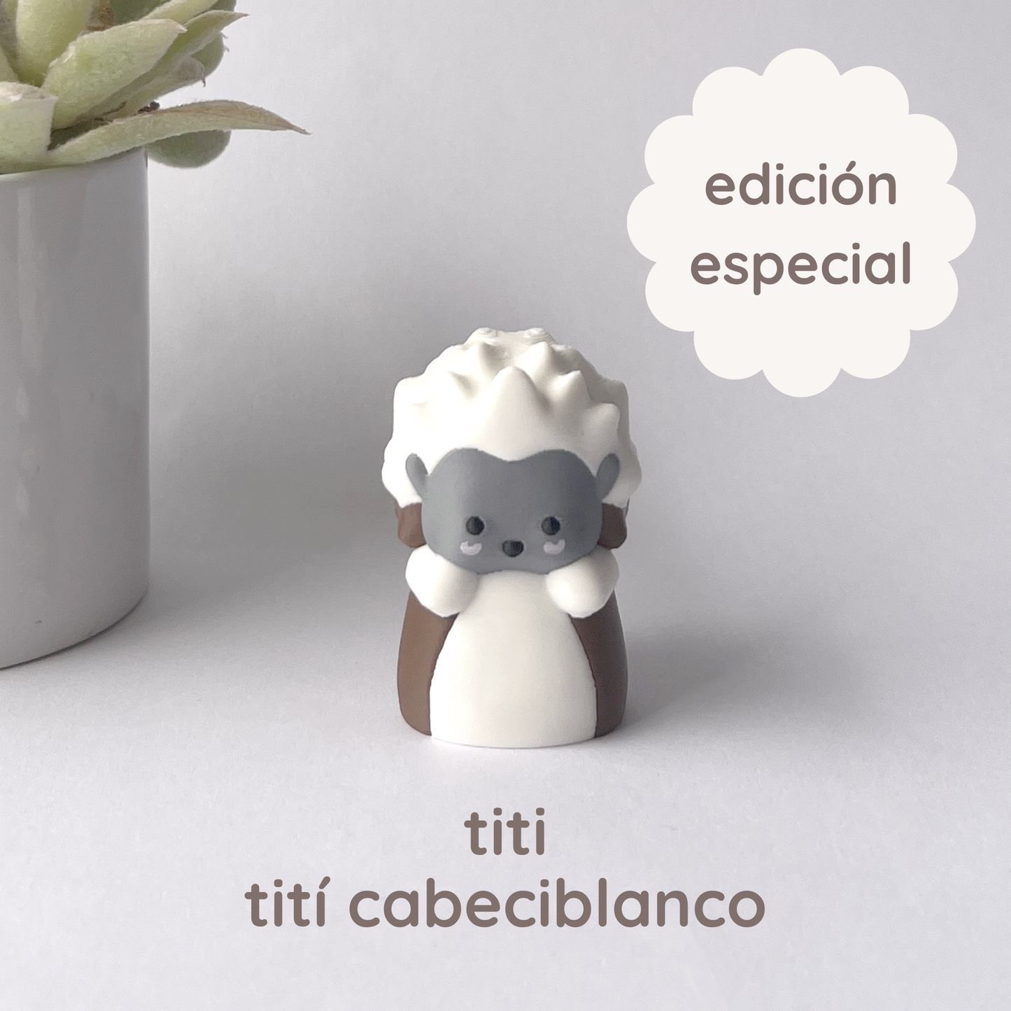 mascota titi (tití cabeciblanco)