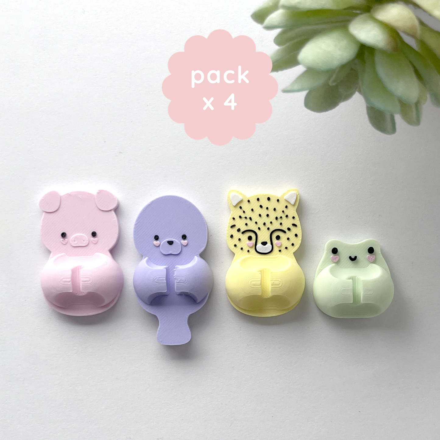 pack de 4 organizador de cables