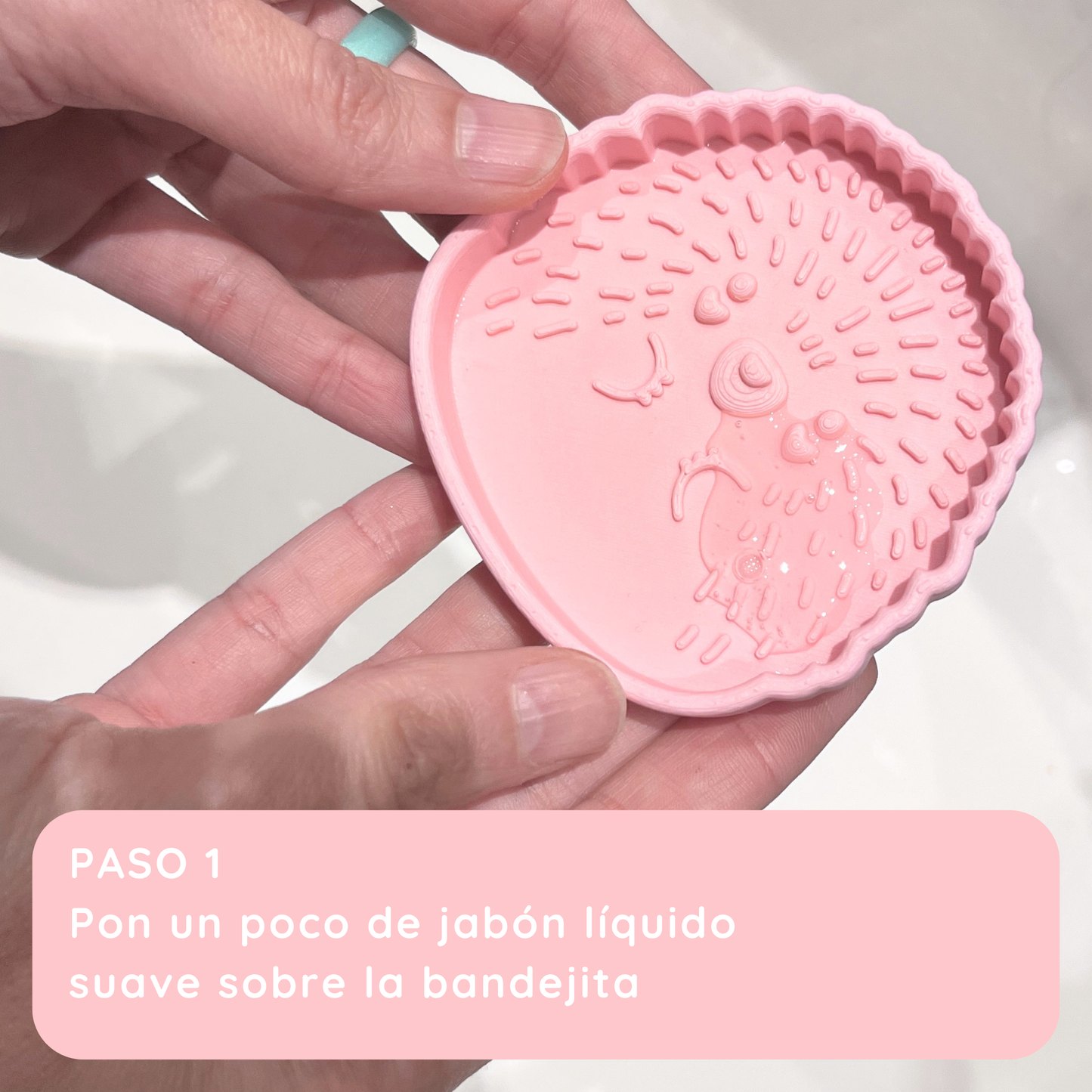 bandejita limpia brochas bina (puercoespín)