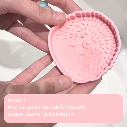 bandejita limpia brochas bina (puercoespín)