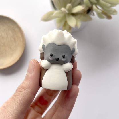 mascota titi (tití cabeciblanco)