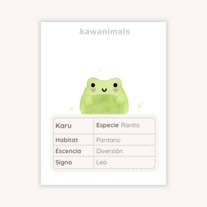 mascota karu (ranita)