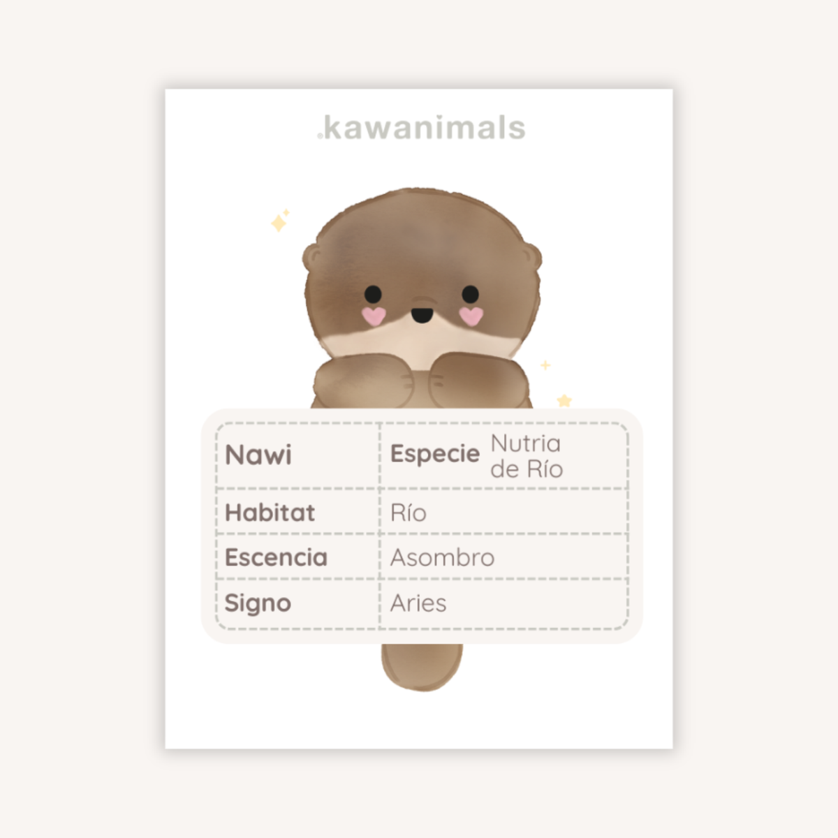 mascota nawi (nutria)