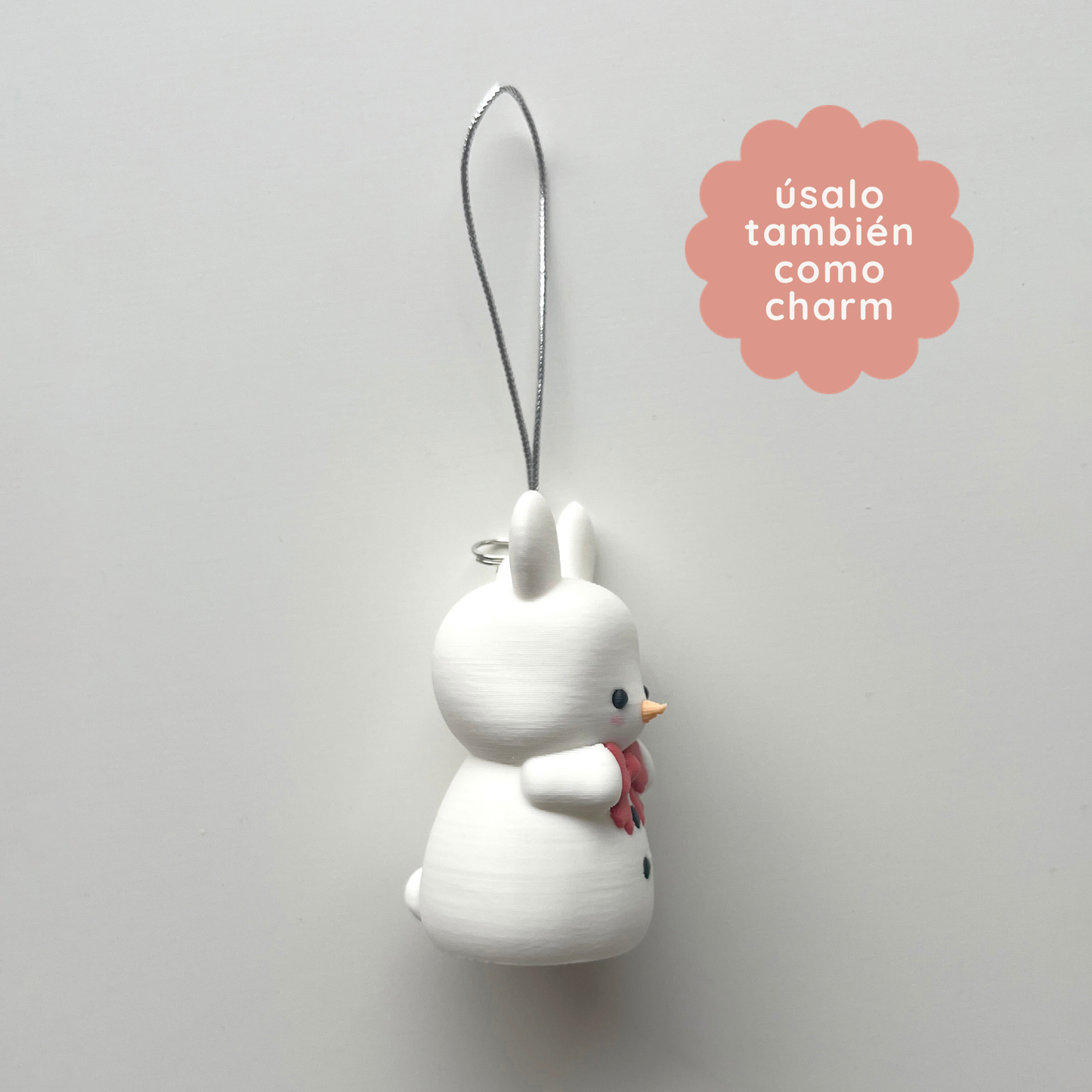 adorno conejita de nieve