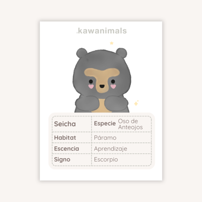 mascota siecha (oso de anteojos)