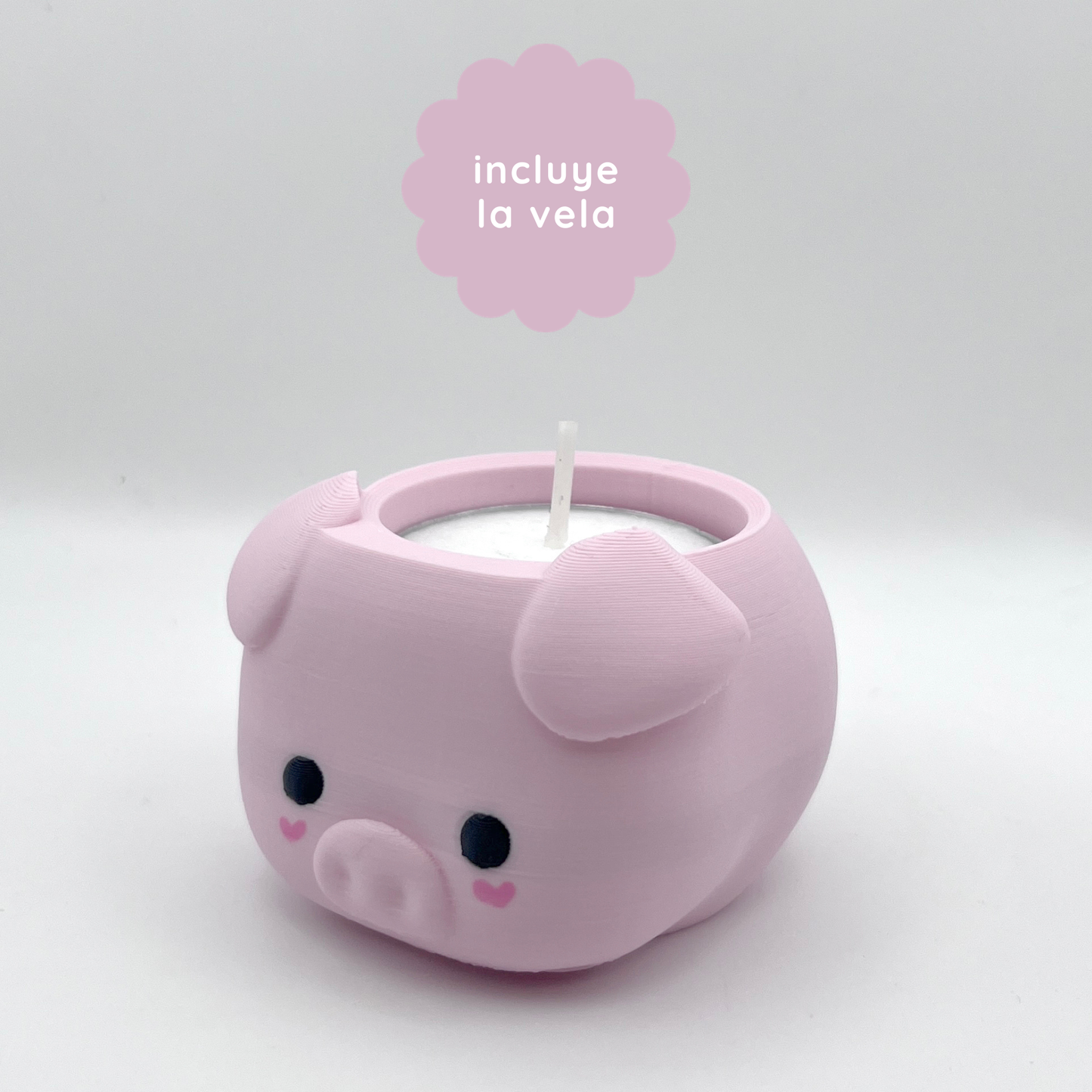 porta velas cerdito