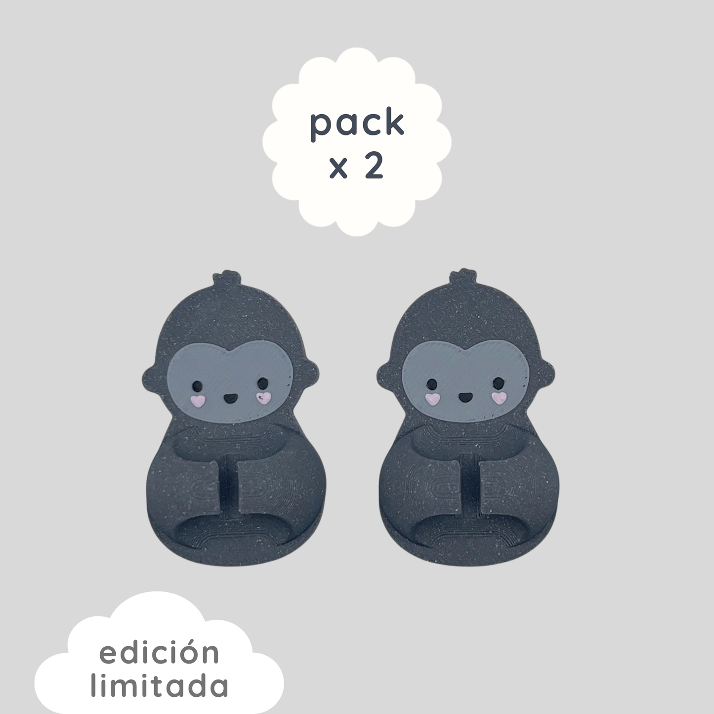 pack de 2 organizador de cables gorila