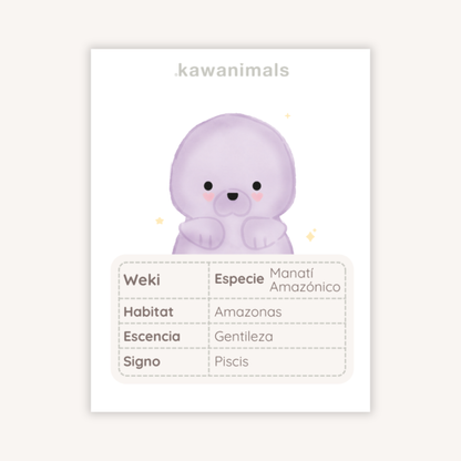 mascota weki (manatí amazónico)