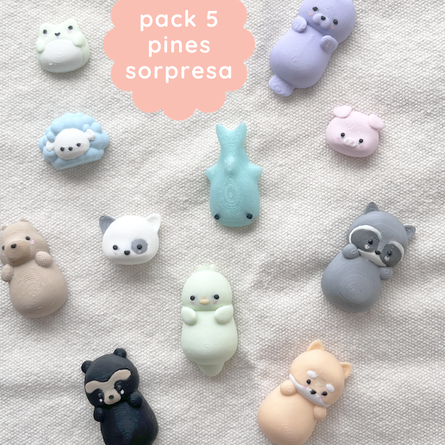 pack 5 pines sorpresa